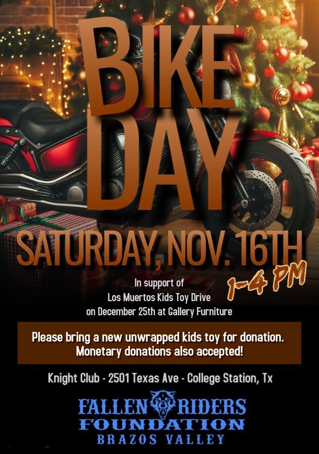 Fallen riders foundation Brazos valley bike day