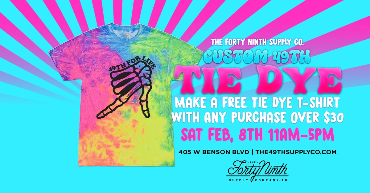 Make A 49th Tie Dye T-Shirt