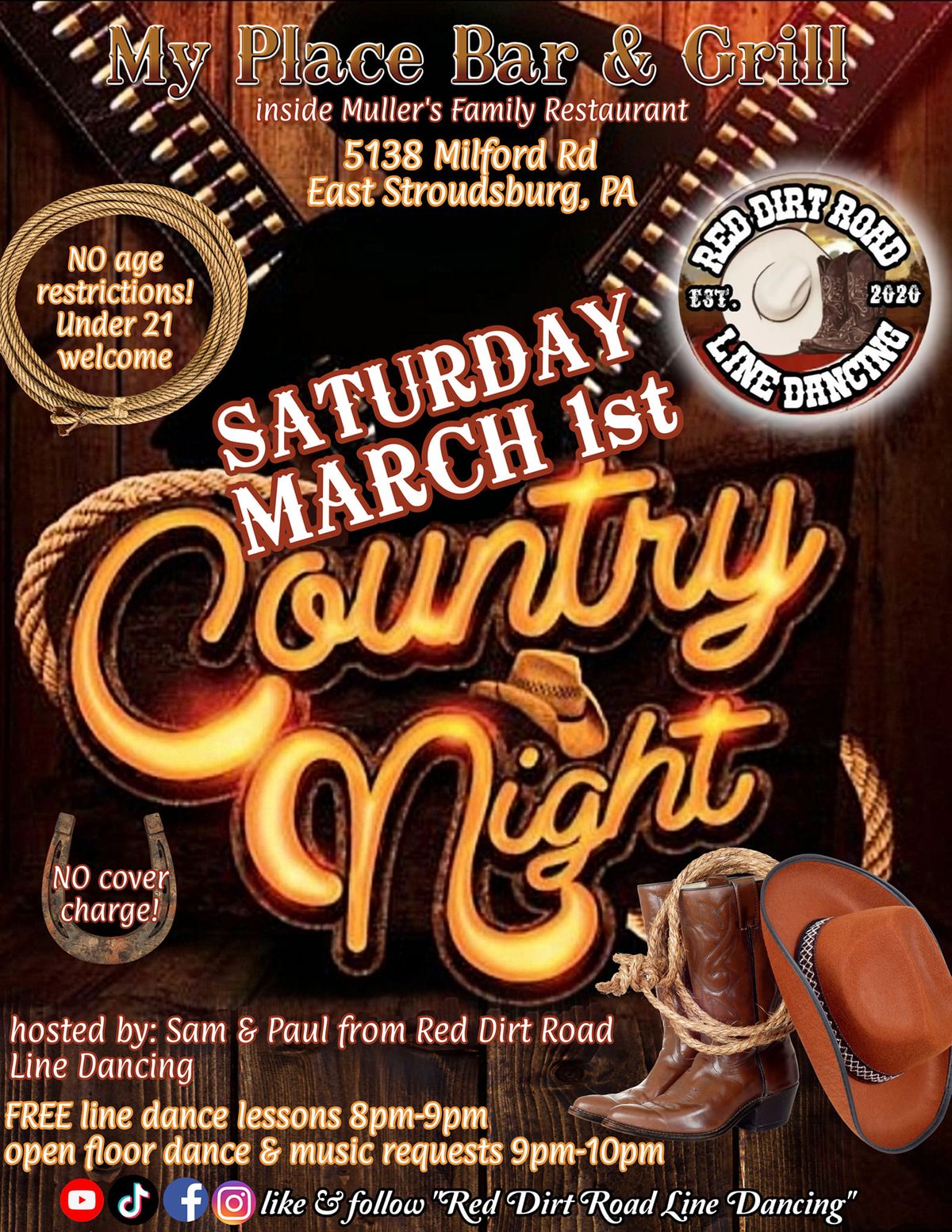 Country Night @ My Place Bar & Grill