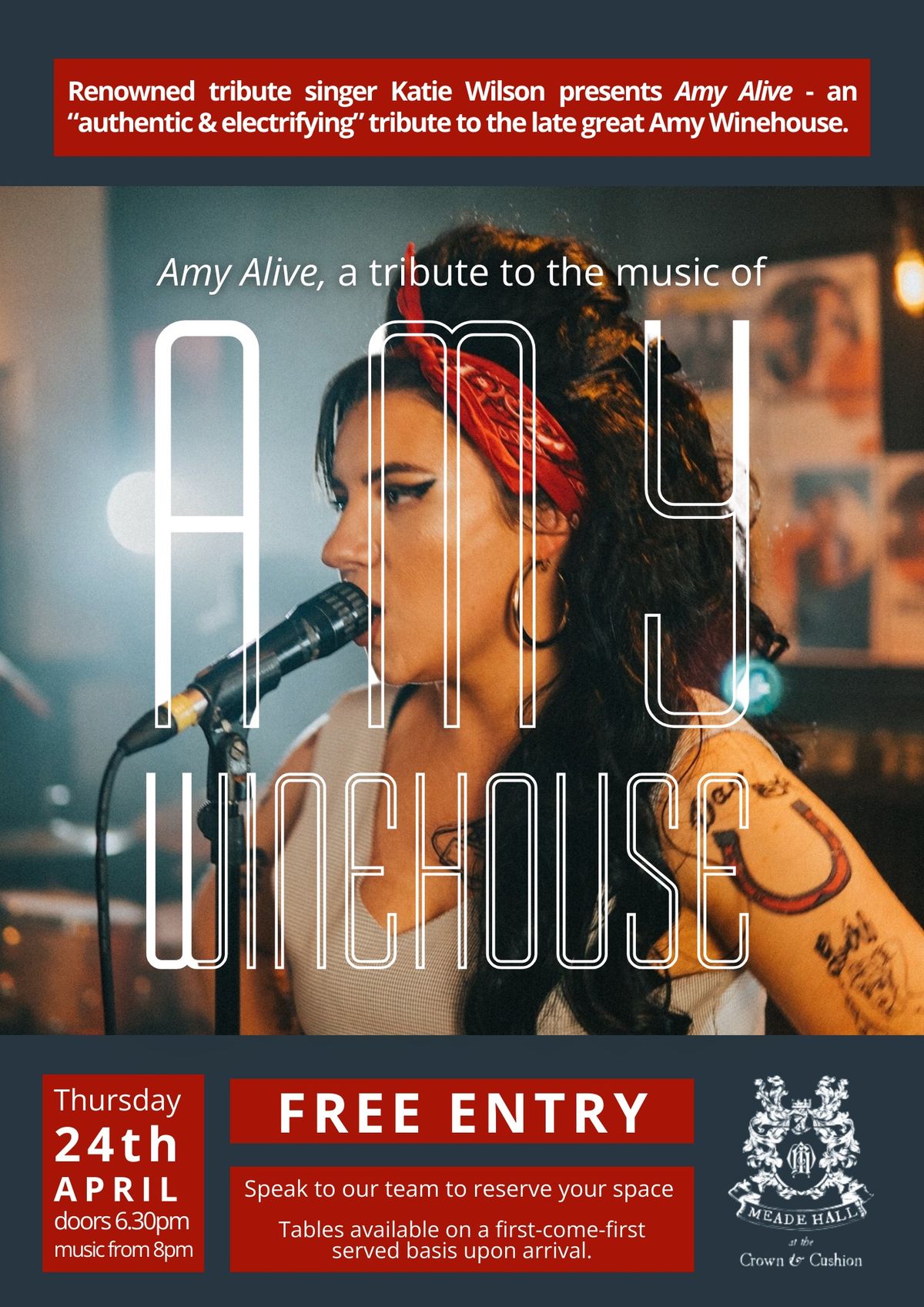 Amy Winehouse Tribute | The Crown & Cushion 