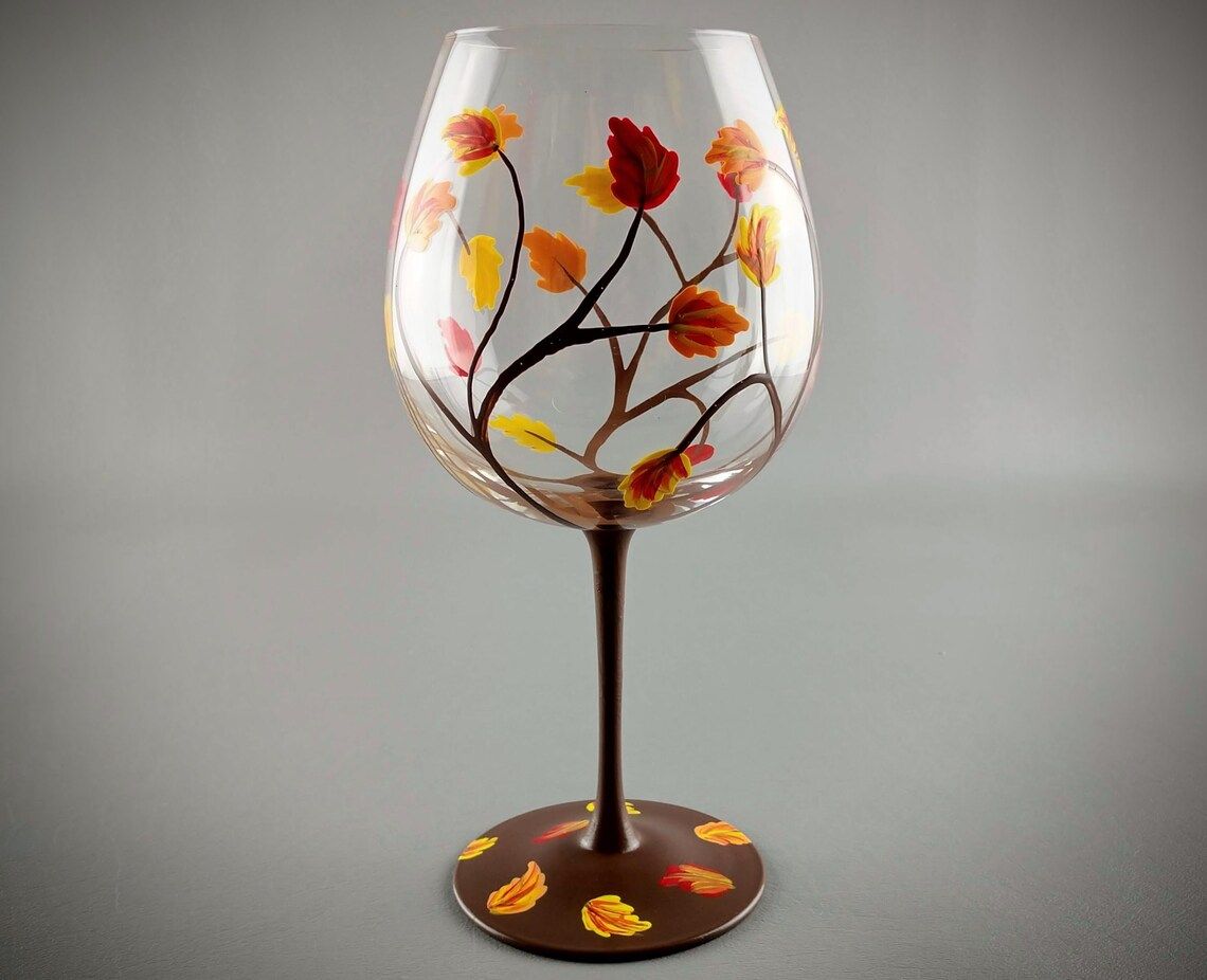 Fall Wine Glass Painting Class at Flight Wine Bar with Roc, Paint, Sip