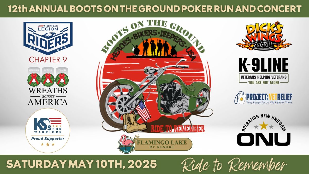 12th Annual Boots on the Ground Poker Run, Jeep Party and Concert