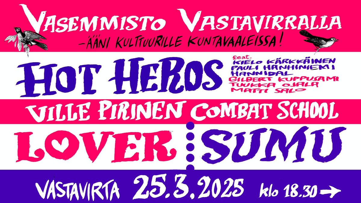 Vasemmisto Vastavirralla - \u00c4\u00e4ni kulttuurille kuntavaaleissa!