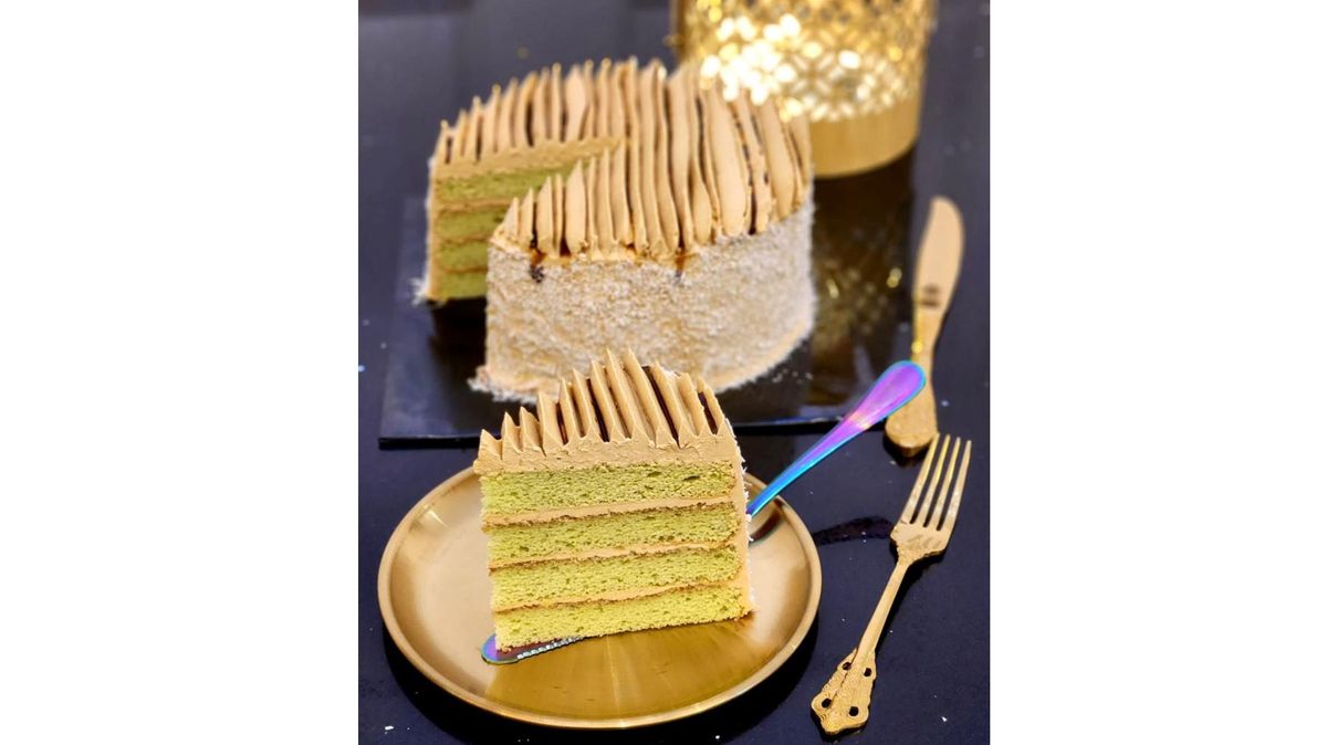 Pandan Gula Melaka Cake