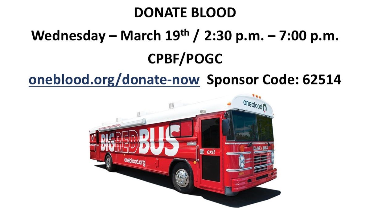 POGC-CPBF Blood Drive