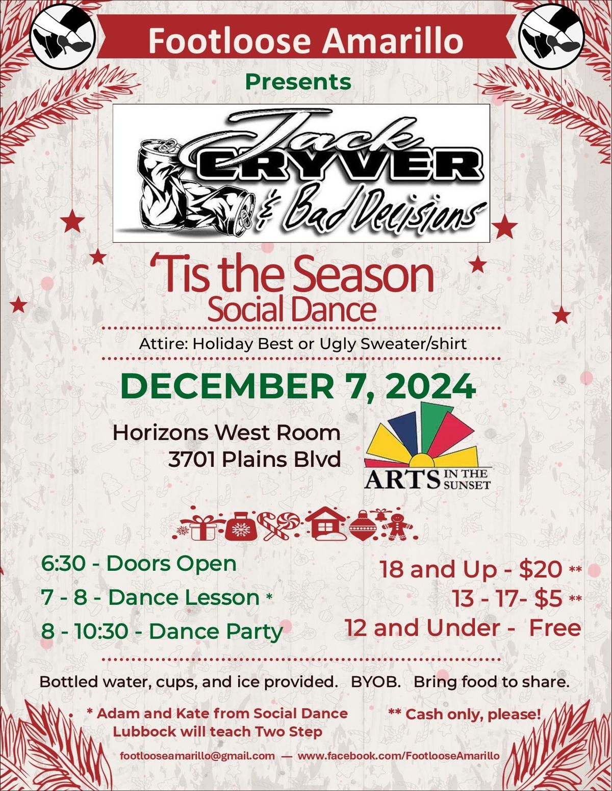 'Tis the Season Social Dance - Featuring Jack Cryver and Bad Decisions