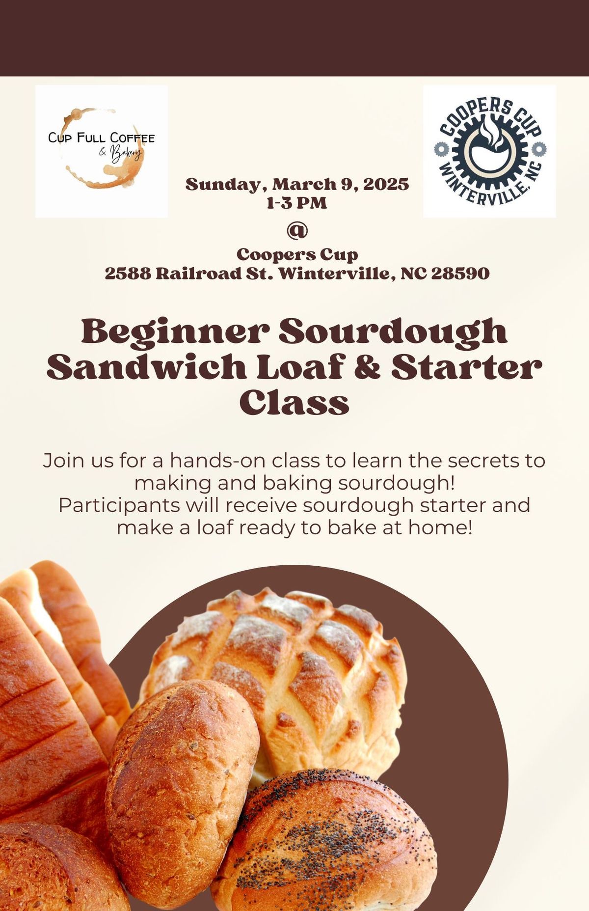 Beginner Sourdough Sandwich Loaf & Starter Class