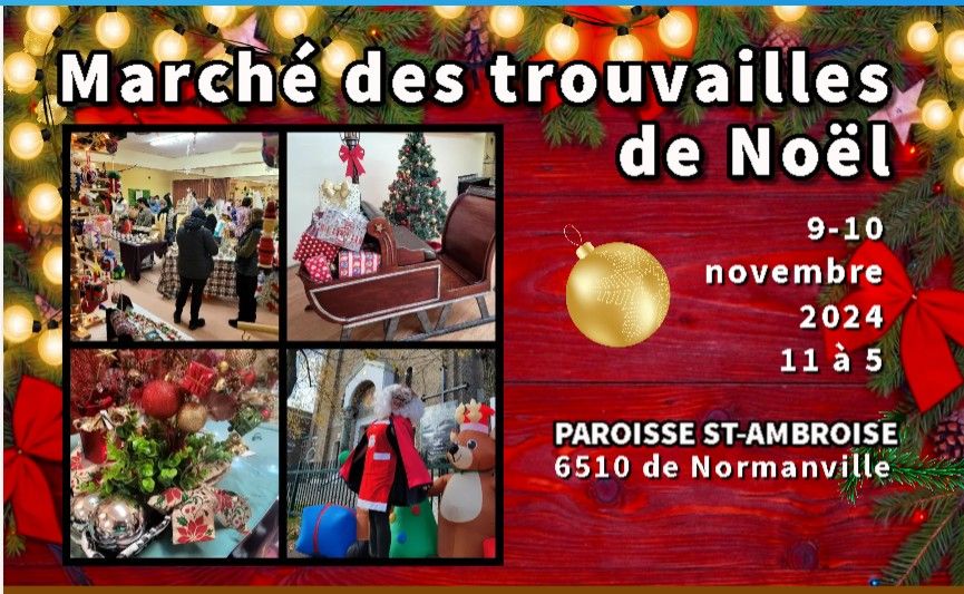 March\u00e9 des trouvailles de No\u00ebl 2024 (9-10 novembre)