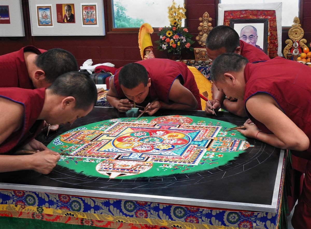 Mandala Sand Painting Exhibition presented by Tibetan Monks from the Drepung Loseling Monastery