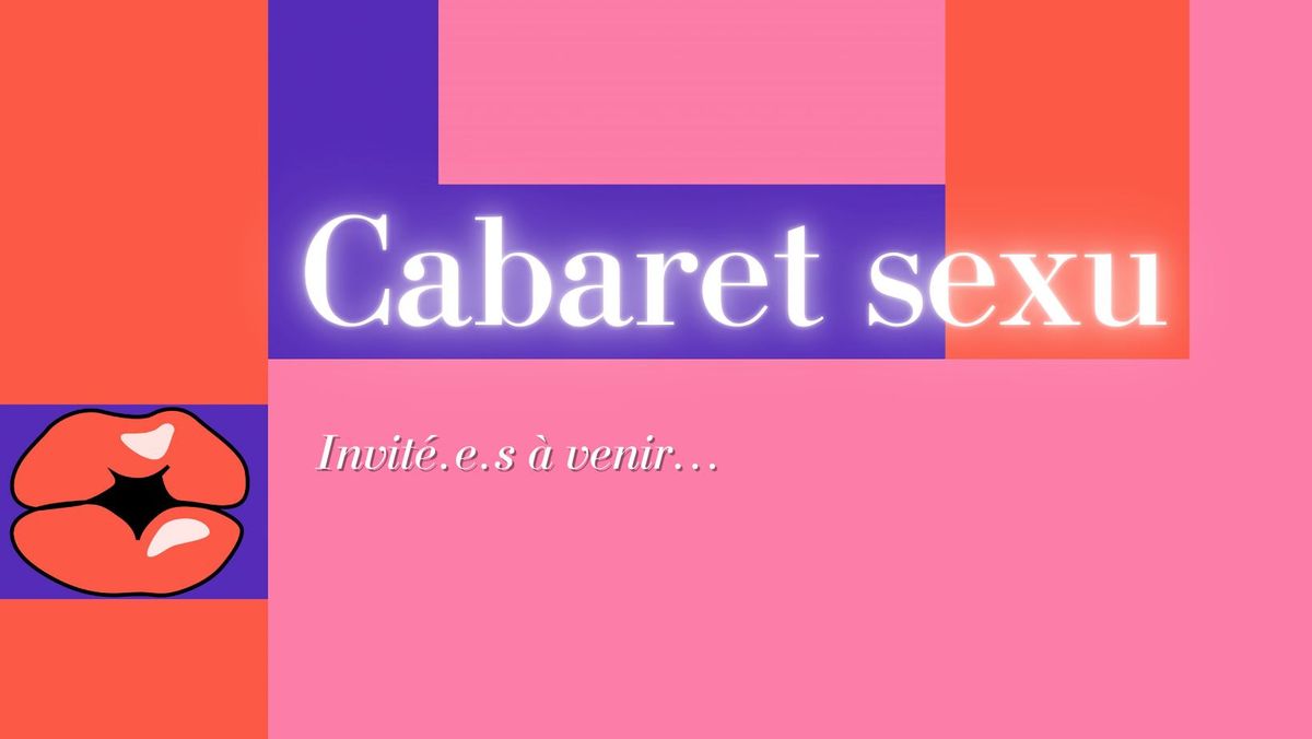 Cabaret Spoken word: sexu