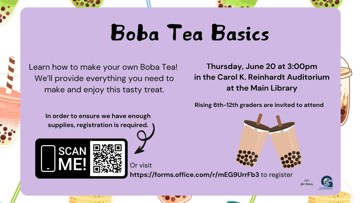Boba Tea Basics for Teens