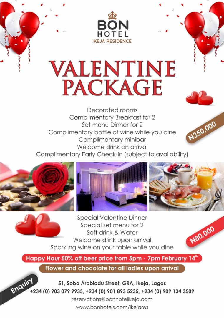 Love in the Air: Valentine's Day Celebration at BON Hotel Ikeja Residence