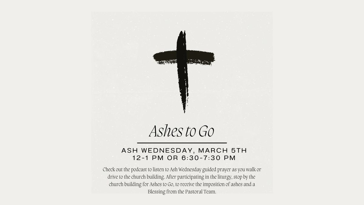 Ashes to Go: Ash Wednesday 