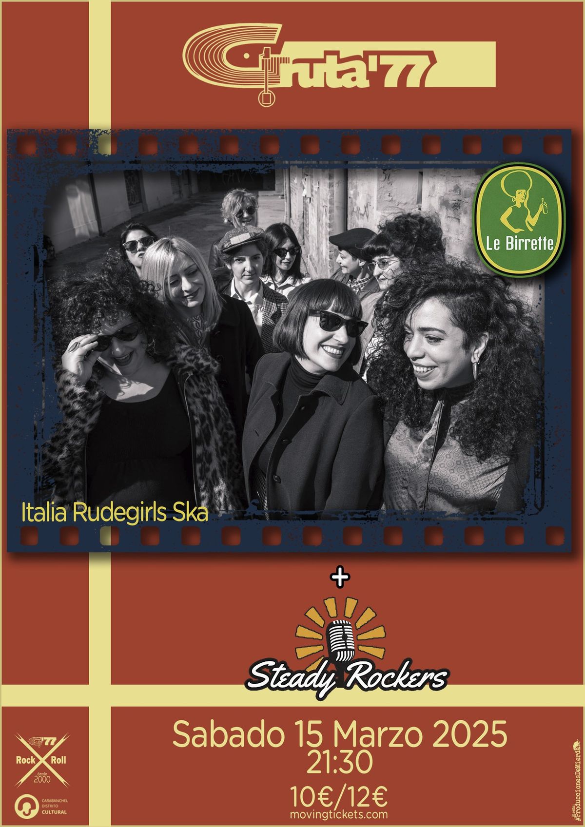 Le Birrette y Steady Rockers en Gruta77