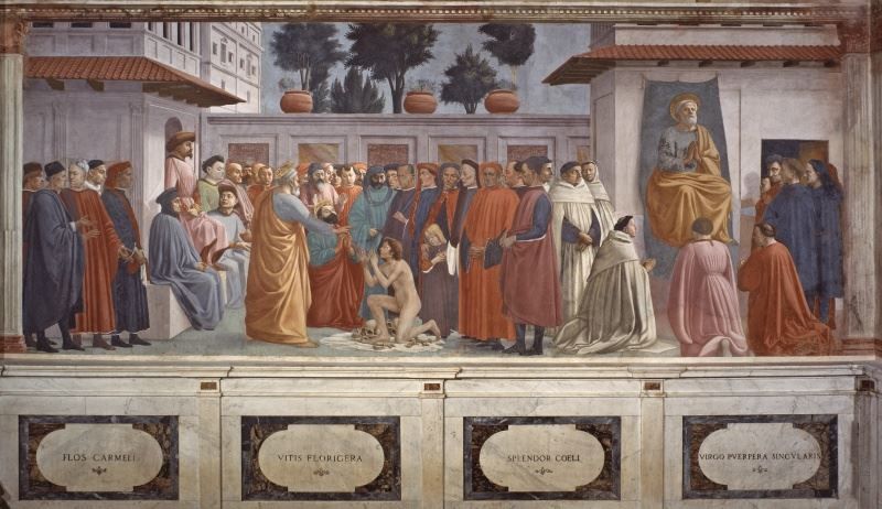 Puro senza ornato Masaccio nella cappella Brancacci