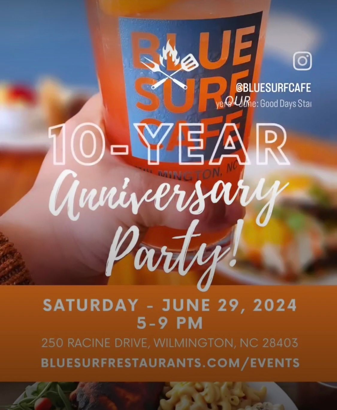 Blue Surf Cafe 10 Yr Anniversary Party