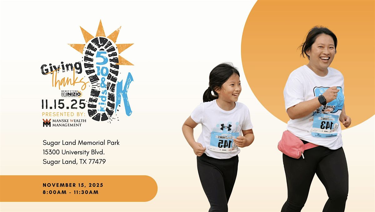11th Annual Giving Thanks 5K\/ 10K\/ Kids' K
