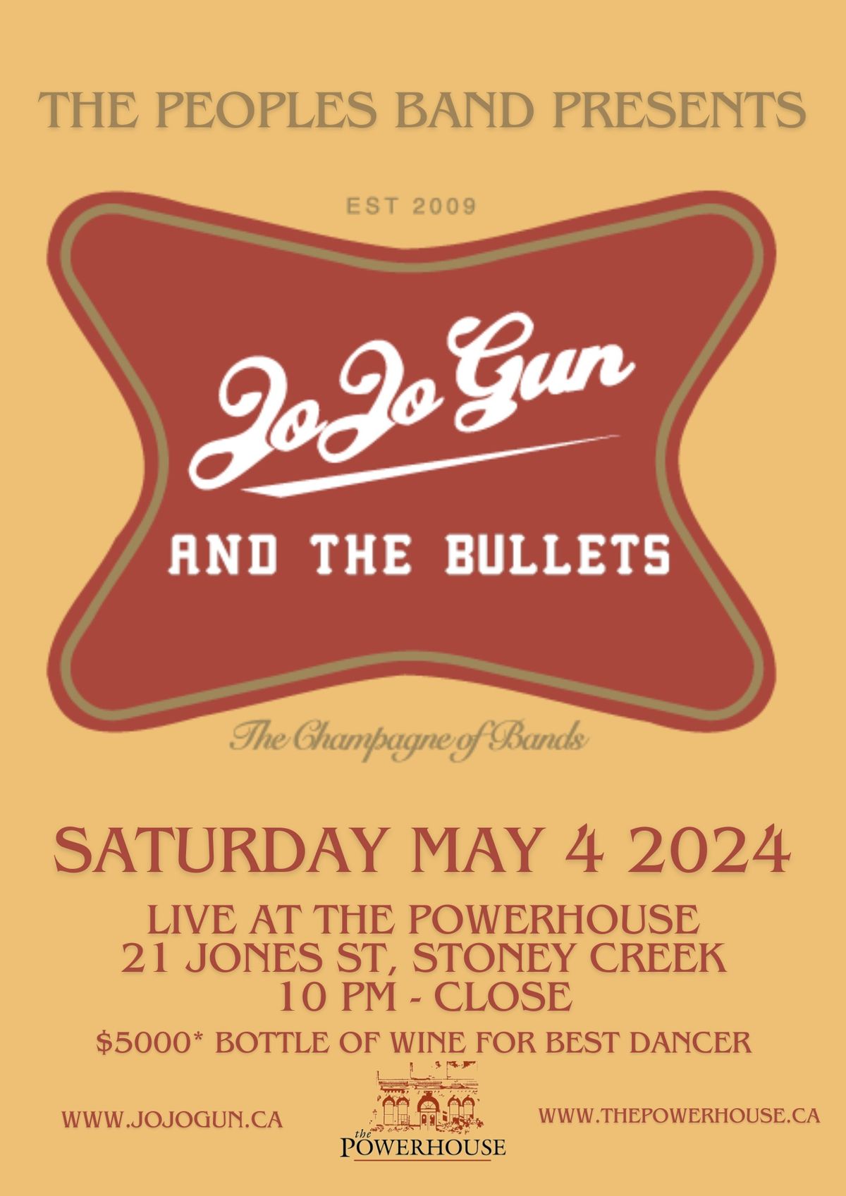 THE PEOPLES BAND PRESENTS: JOJO GUN AND THE BULLETS SPRING BASH