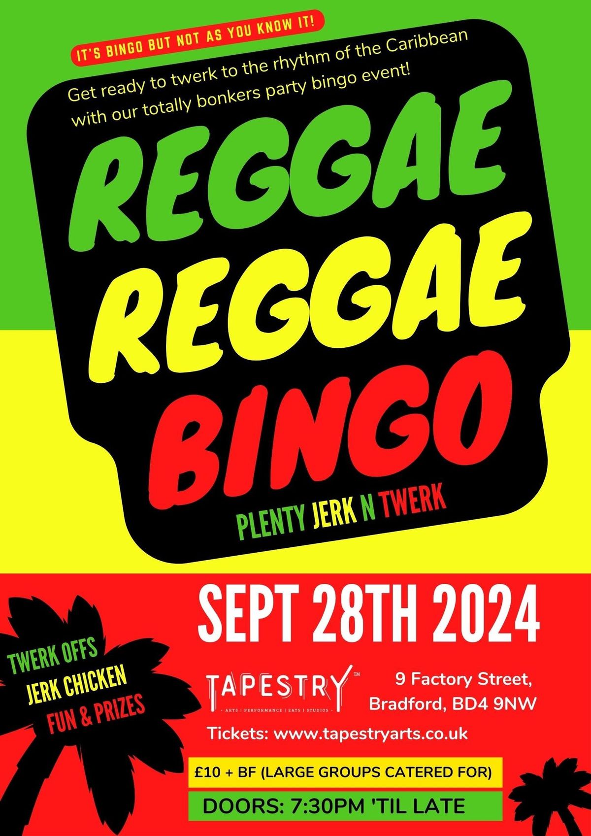 Reggae Reggae Bingo (The most fun you\u2019ll ever have with your clothes on)