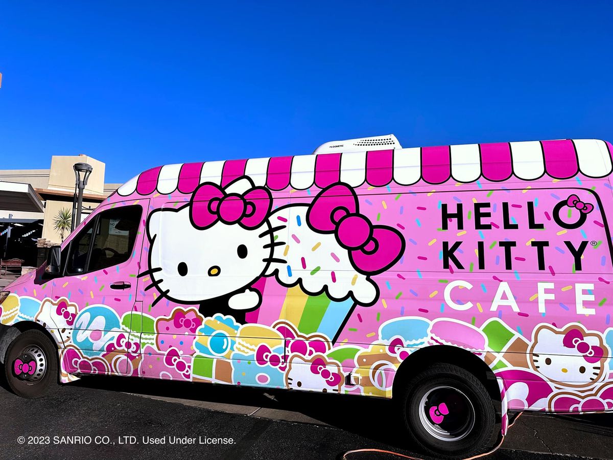 Hello Kitty Cafe Truck Central - Tucson Appearance