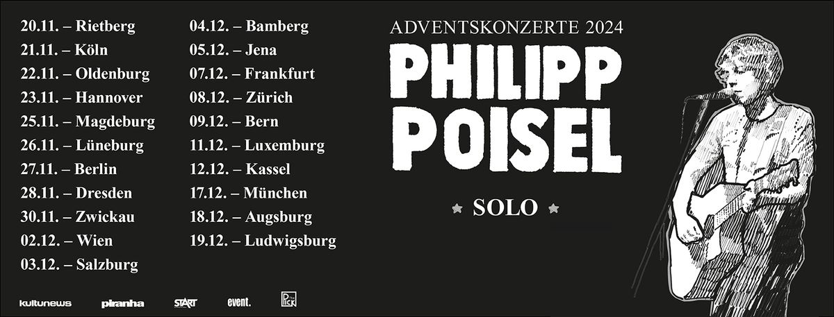 Philipp Poisel - Adventskonzerte 2024 - solo - Oldenburg