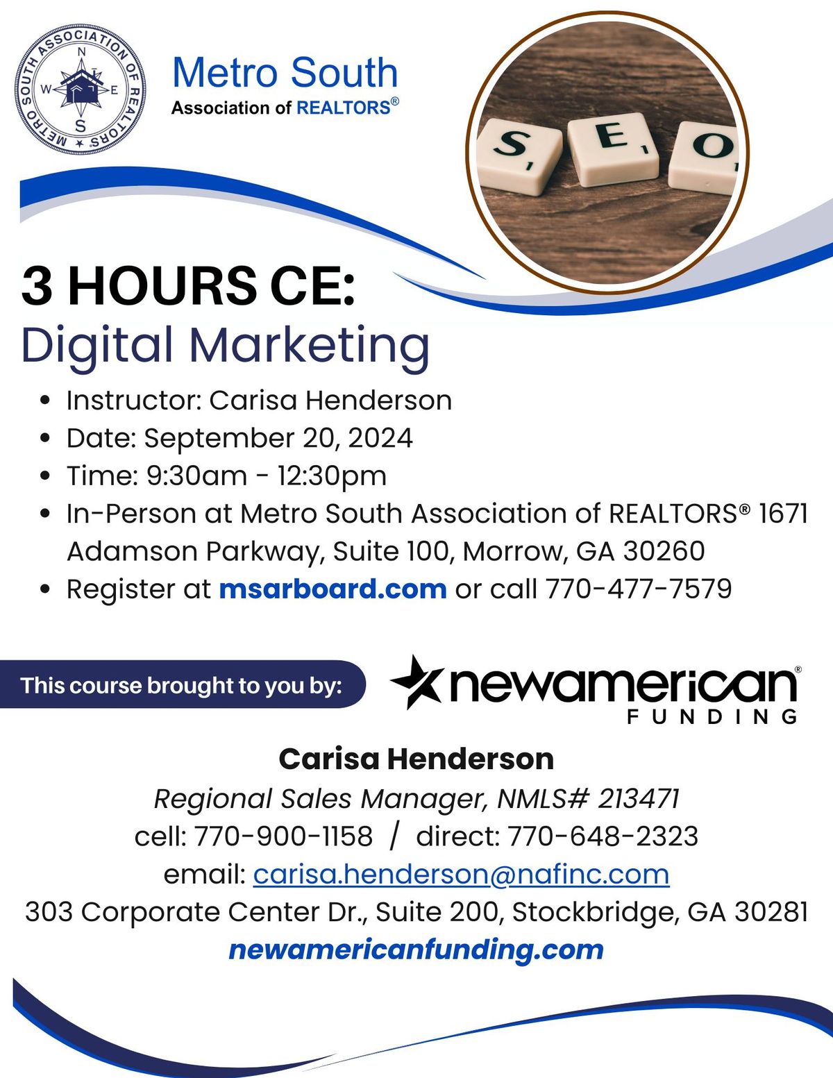 3 Hours CE: Digital Marketing