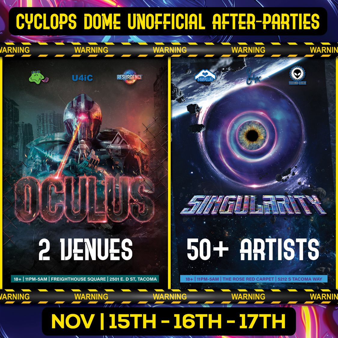 Oculus & Singularity (Cyclops Dome Unofficial Afterparties)