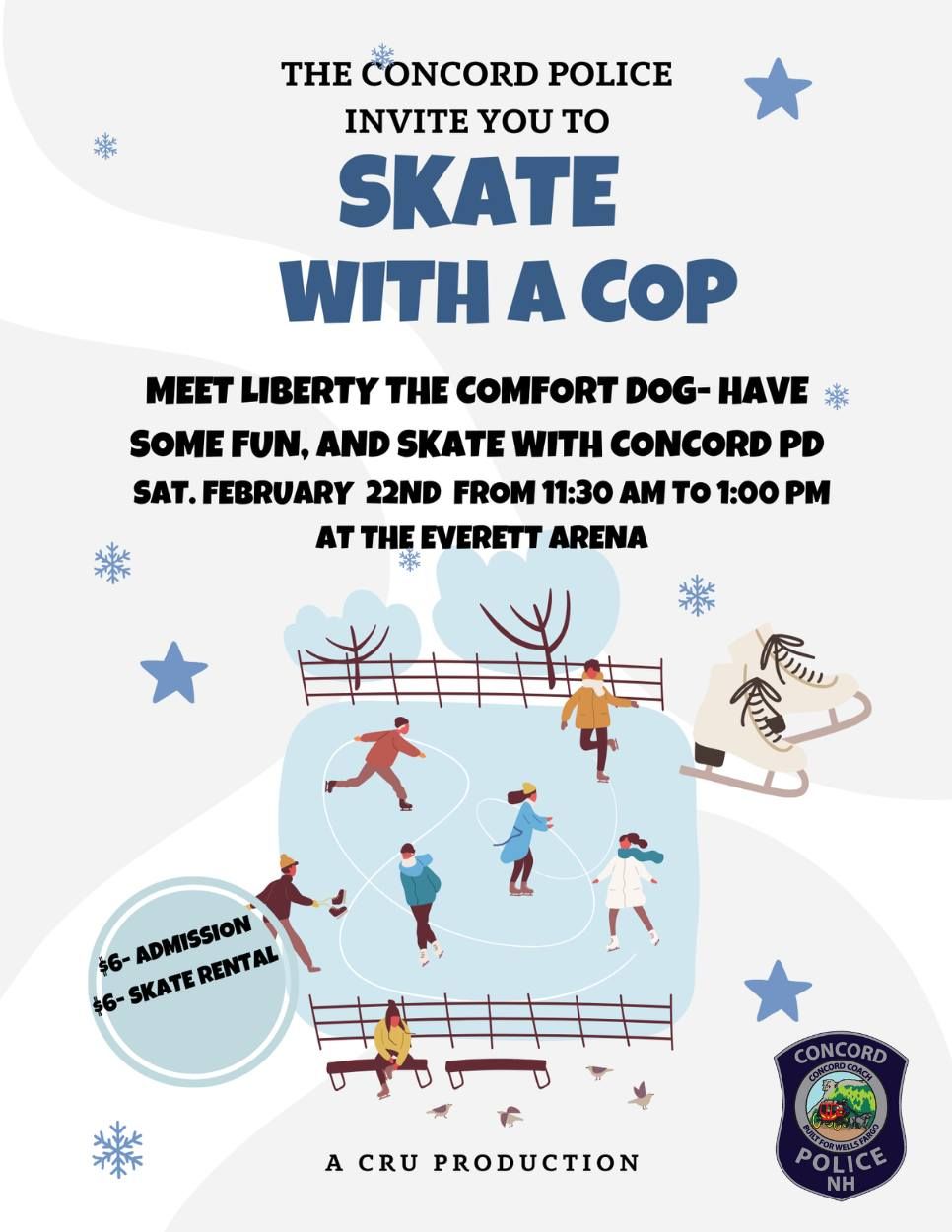 Skate with a Cop at Everett Arena