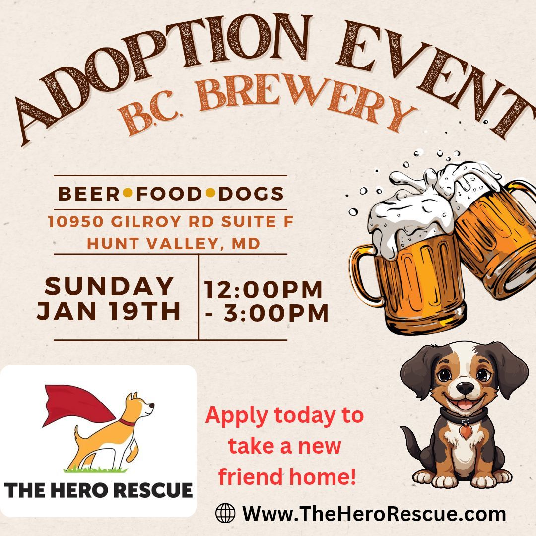 Adoption Event at B.C. Brewery 