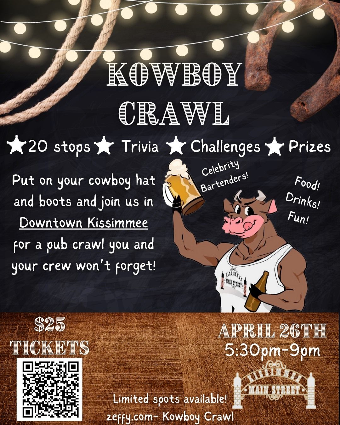 Kowboy Crawl- Kissimmee Main Street Pub Crawl, Y'all!