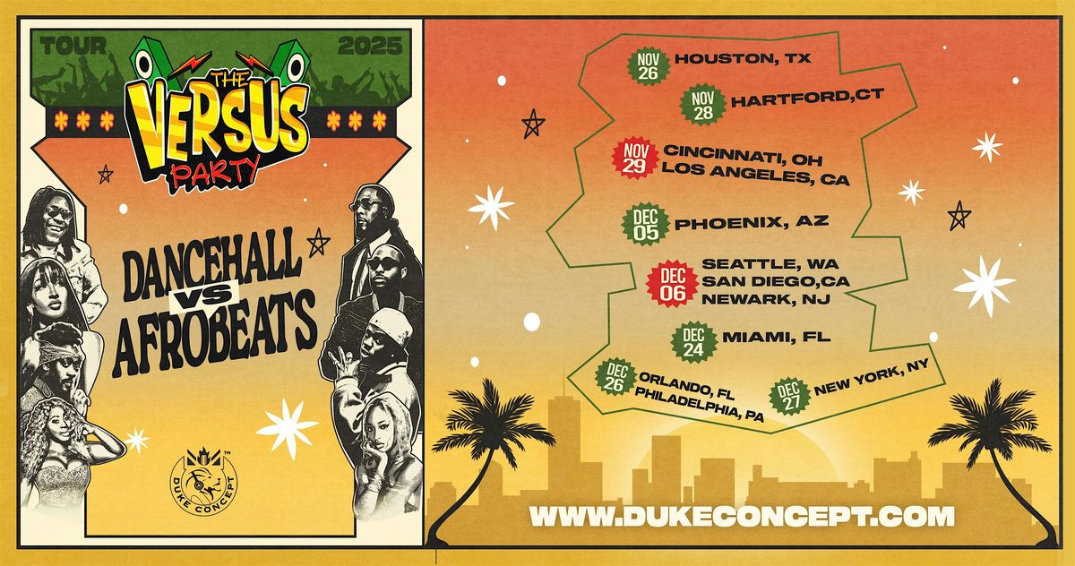 The Versus Party: Dancehall vs Afrobeats - Newark