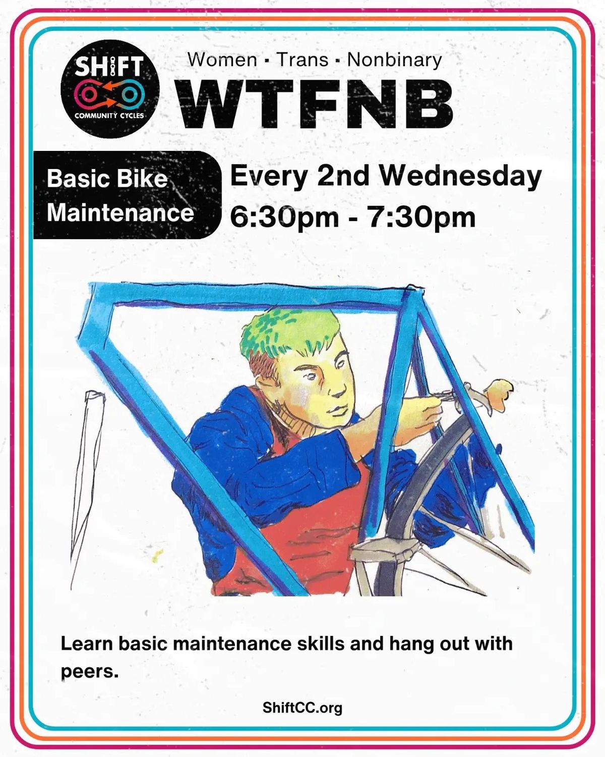 WTFNB Basic Bike Maintenance (2nd Wednesday of the Month)