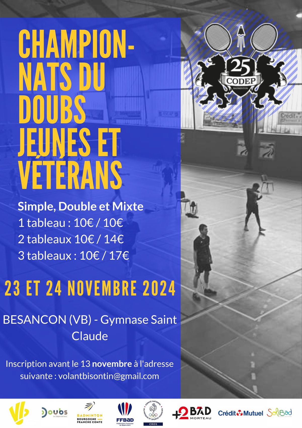 Championnats du Doubs Jeunes et V\u00e9t\u00e9rans