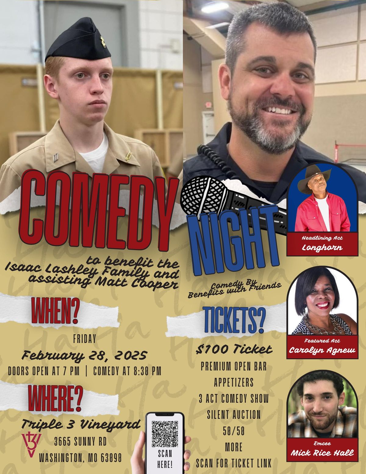 Comedy Night 2025 Benefiting the Lashley and Cooper Family