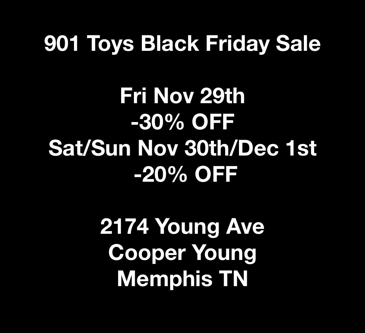 901 Toys Black Friday Sale