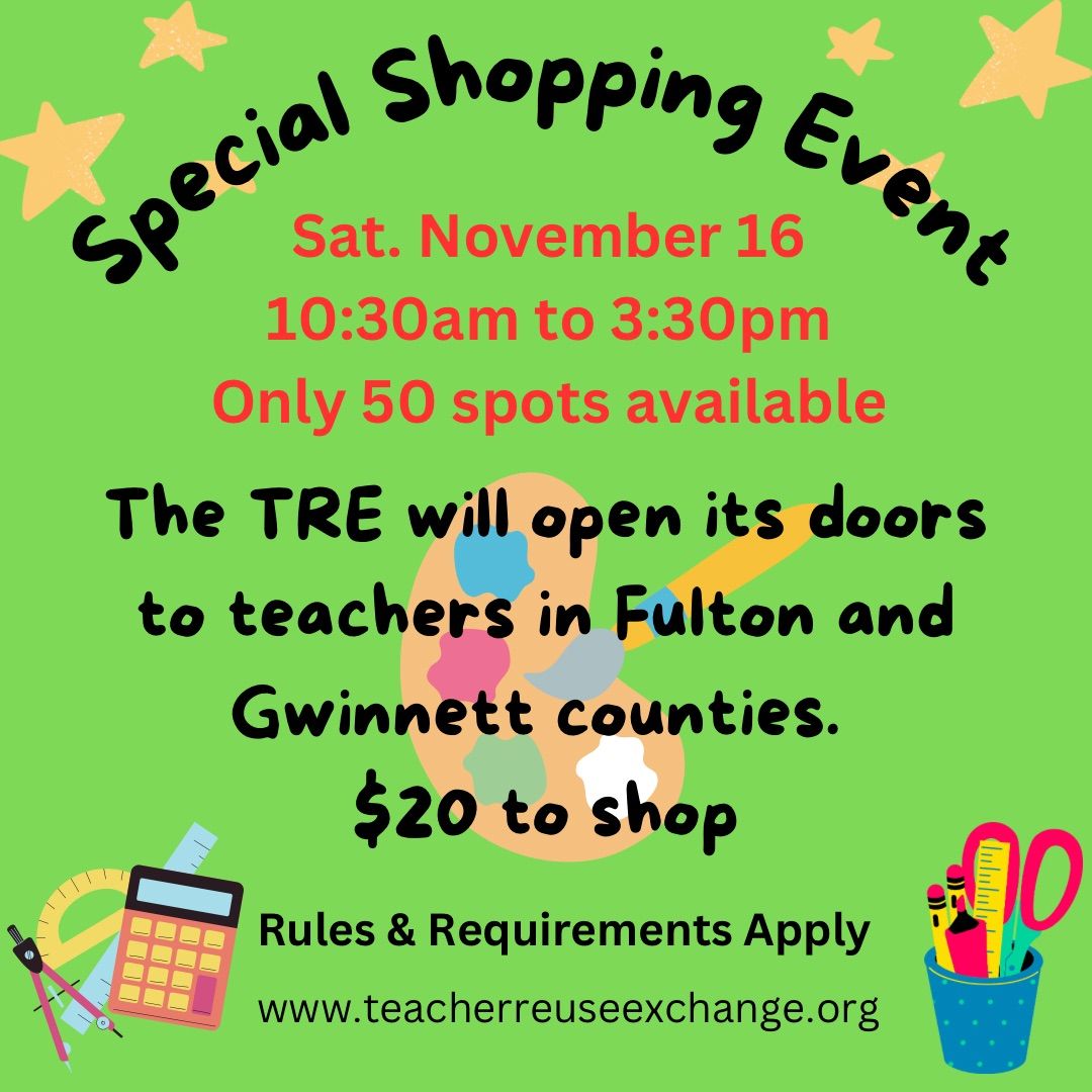 Shopping Event Fulton & Gwinnett County Teachers