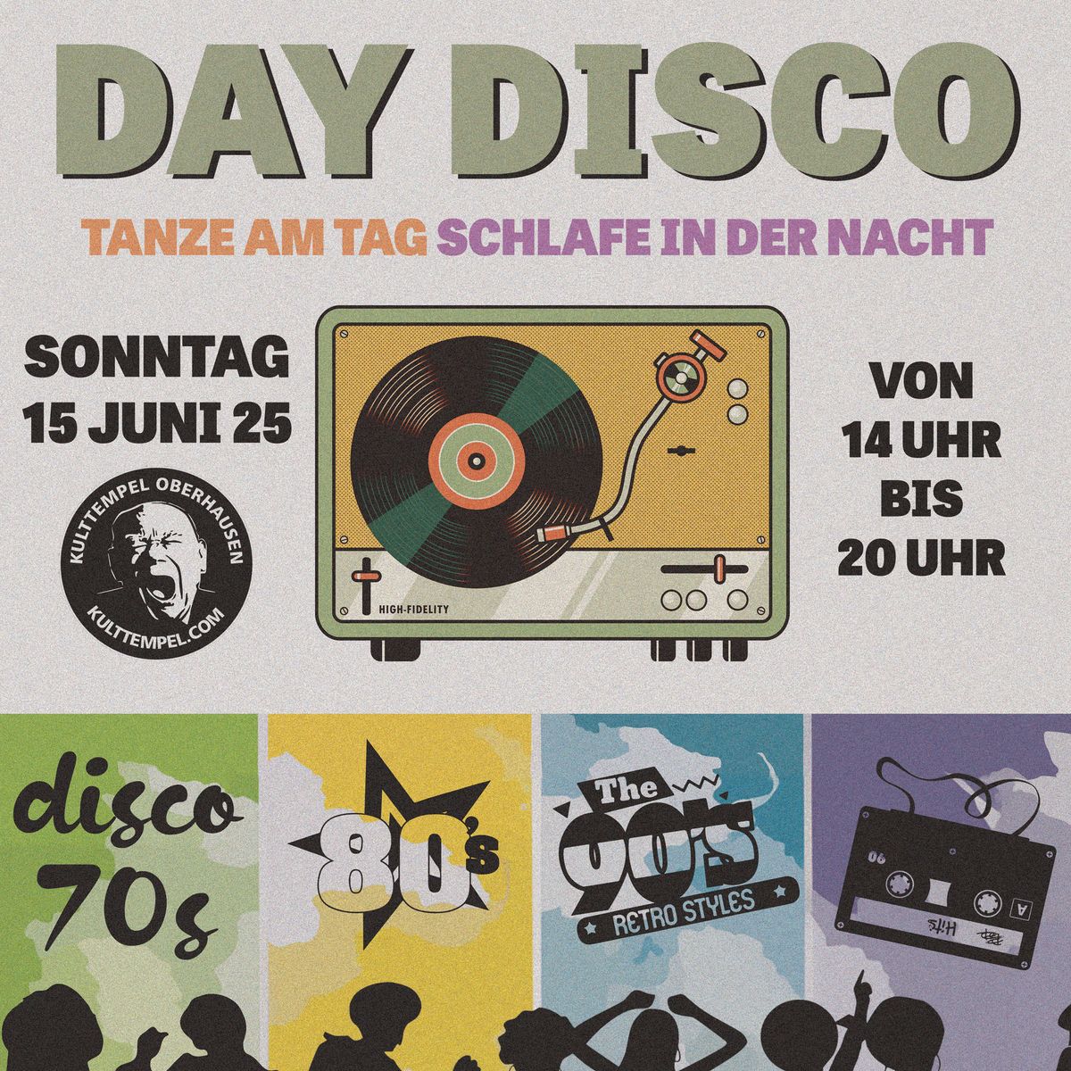 DAY DISCO - Tanze am Tag! Schlafe in der Nacht! 