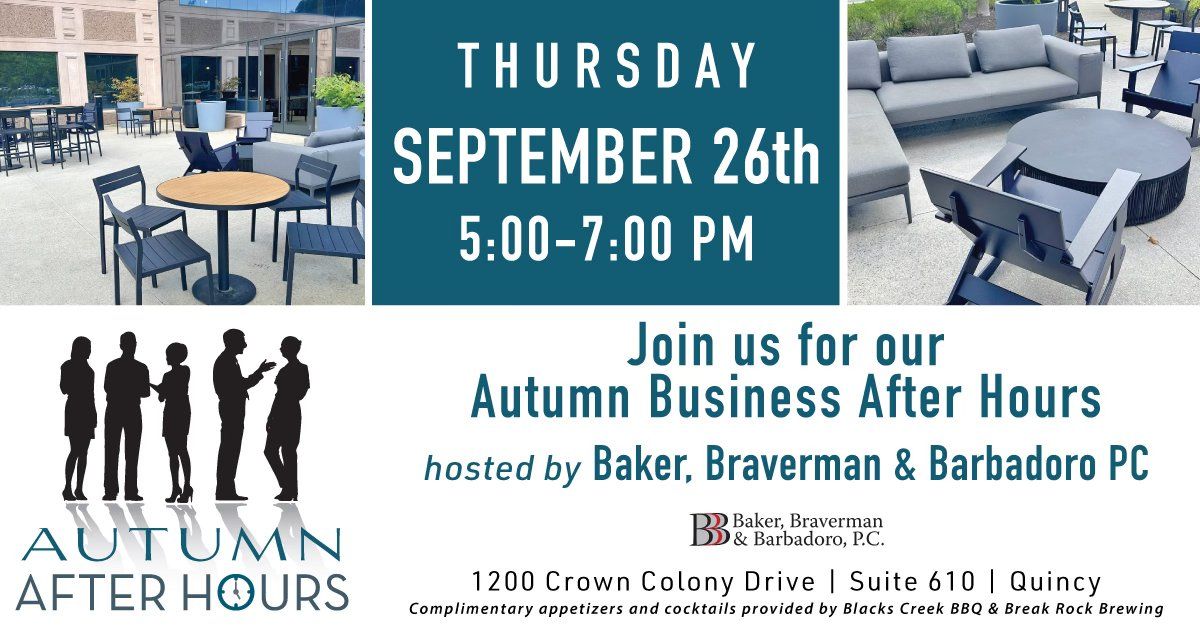 Autumn After Hours with Baker, Braverman & Barbadoro, P.C.