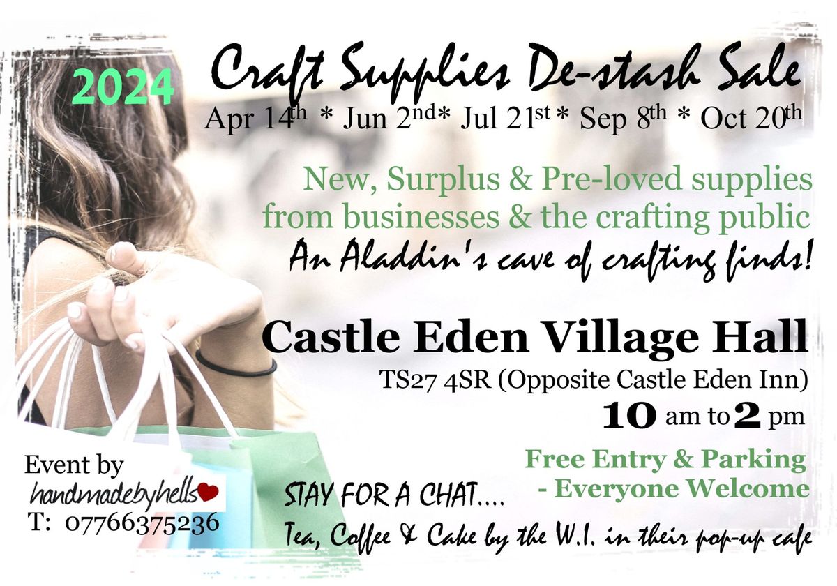 Craft Supplies DE-STASH SALE @ Castle Eden