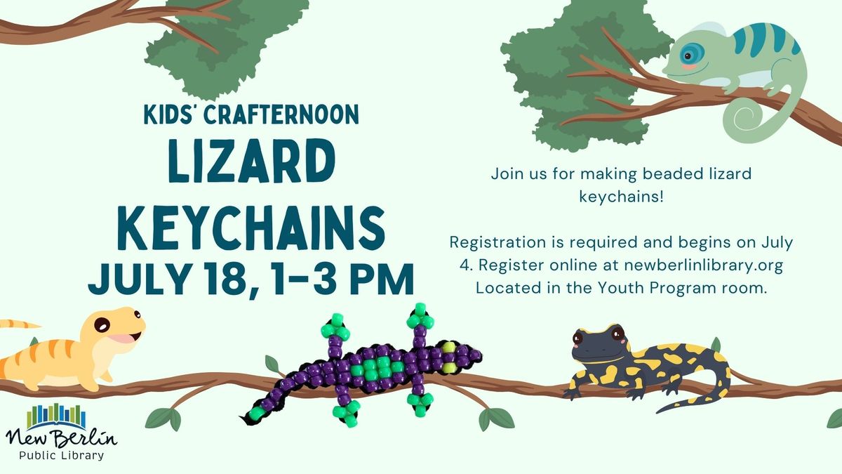 Kids' Crafternoon: Lizard Keychains