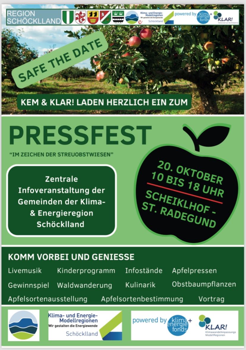 Pressfest \u201eIm Zeichen der Streuobstwiesen\u201c