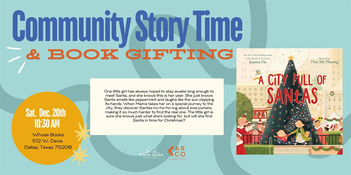 Community Story Time & Book Gifting: A City Full of Santas