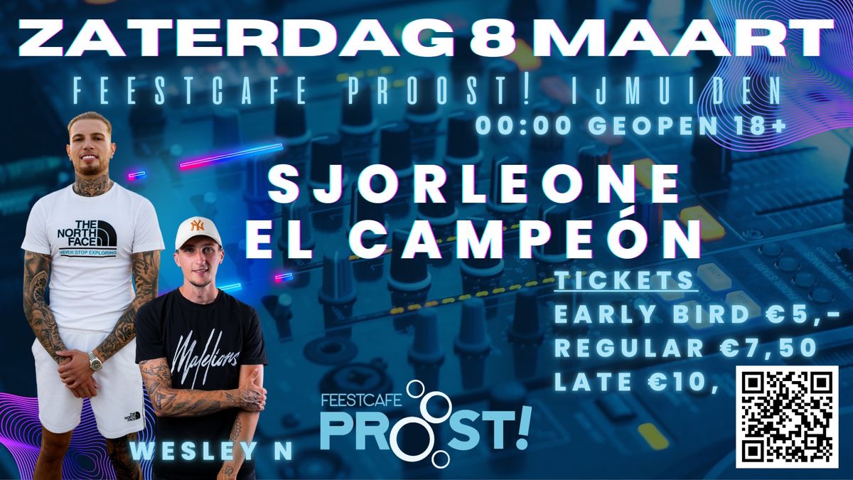 ZATERDAG 8 MAART | SJORLEONE | 18+