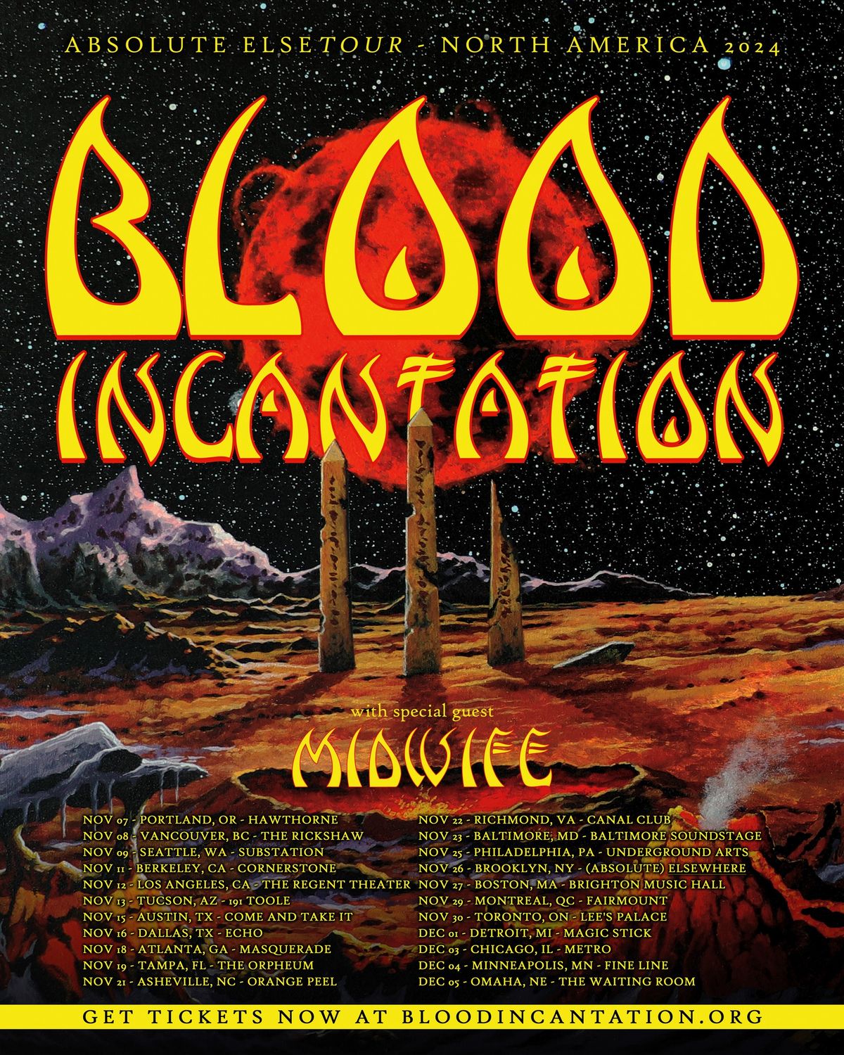 BLOOD INCANTATION "ABSOLUTE ELSETOUR\u201d - Seattle