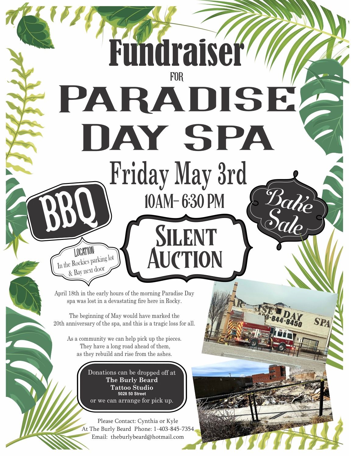 Silent Auction & BBQ for Paradise Day Spa
