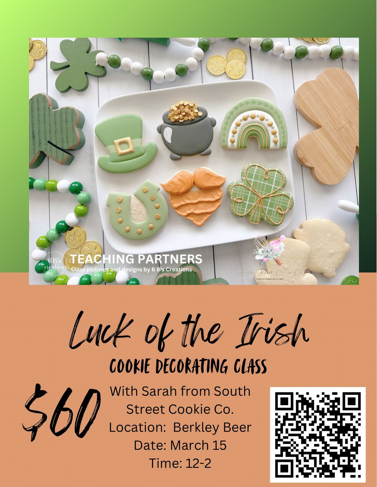 St. Patrick's Day Cookie Class