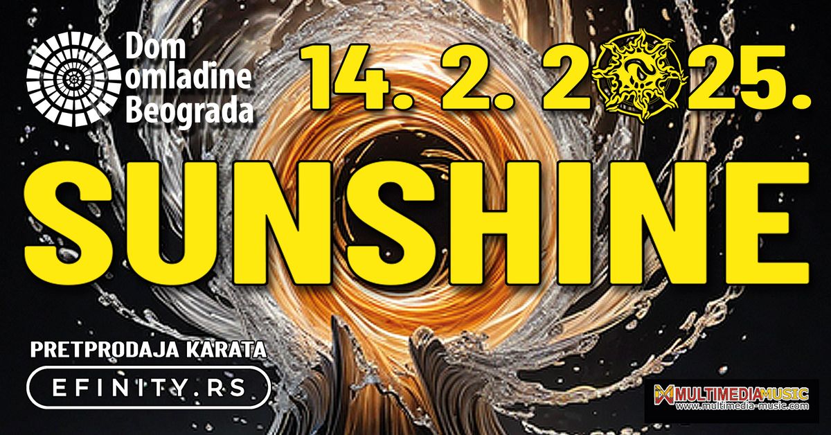 SUNSHINE - DOM OMLADINE BEOGRADA - 14.FEBRUAR