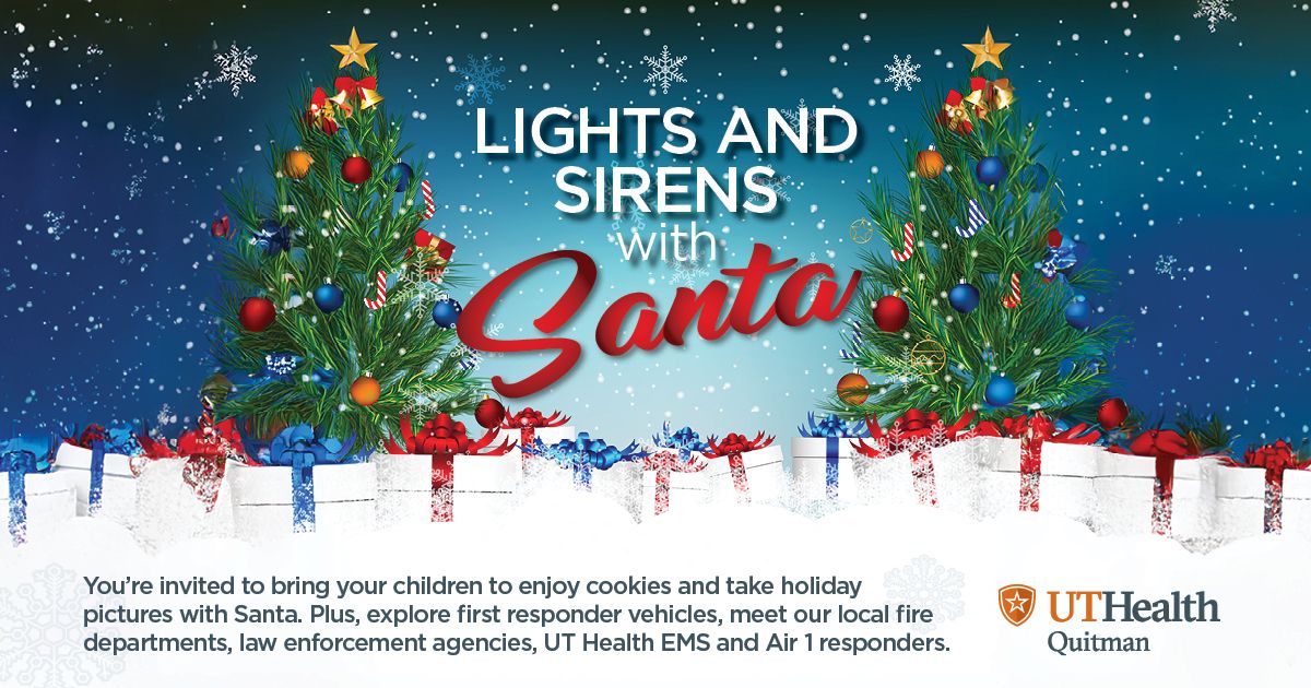 Lights and Siren with Santa