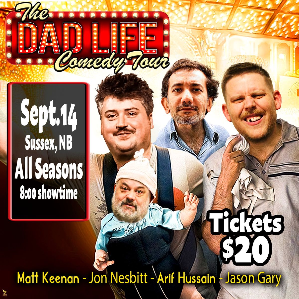 The Dad Life Comedy Tour, Sussex, NB