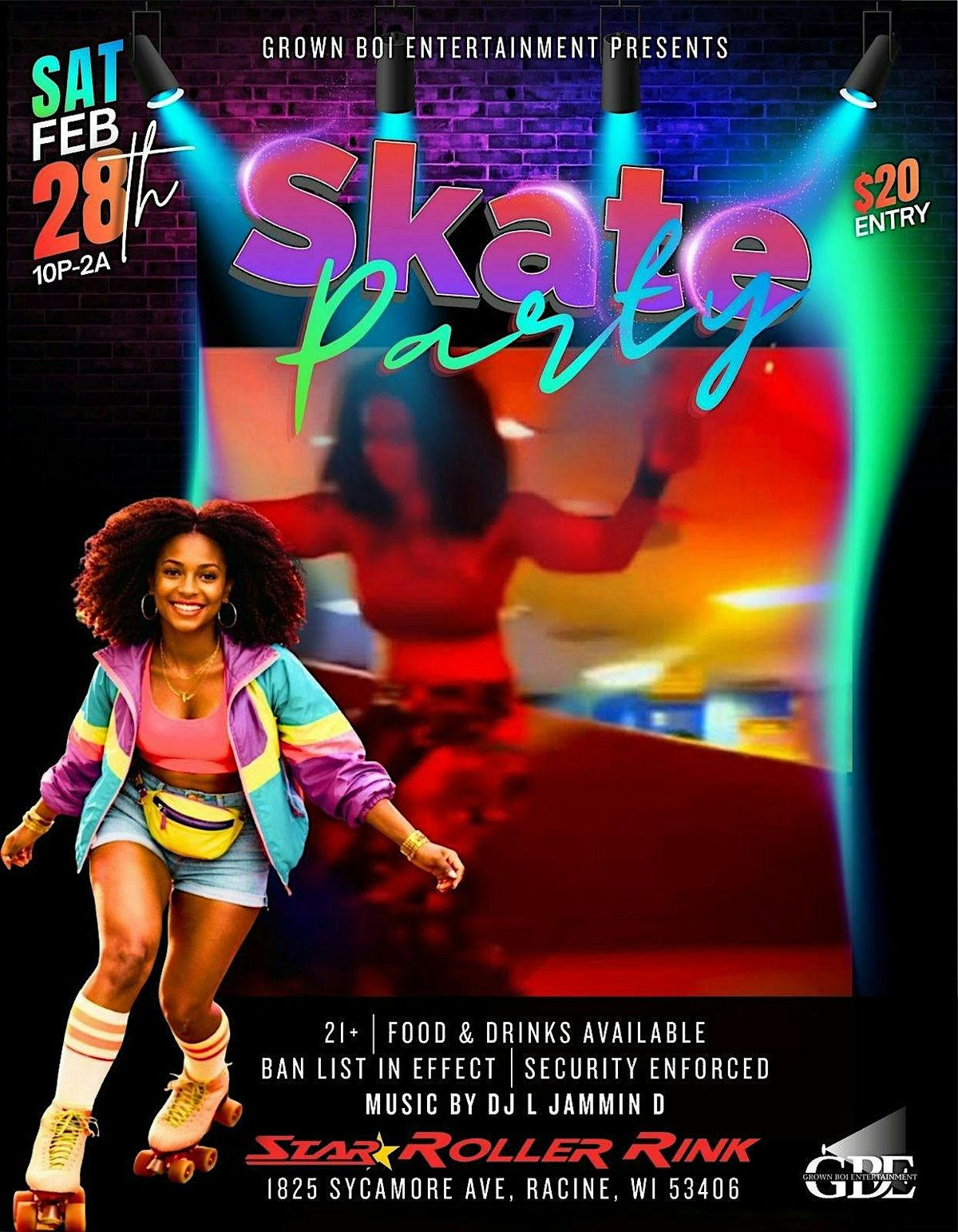 76th Skating Rink Racine Skate Party at Star Roller Rink, 1825 Sycamore Ave, Racine, 28 February ...